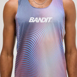Bandit | Drift™ Mirage Racing Singlet - Deep Peri Blue with Rust Gradient
