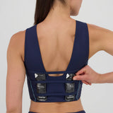 Bandit | Stamina™ Pop Stitch Volta Crop - NY Navy with Vintage Blue