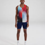 Bandit | Drift™ Racing Singlet - Vintage Blue Gradient