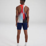 Bandit | Drift™ Racing Singlet - Vintage Blue Gradient