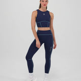 Bandit | Stamina™ Pop Stitch Volta Crop - NY Navy with Vintage Blue