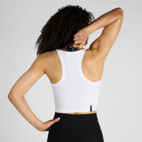 Bandit | Cadence™ Scoop Neck Race Crop - WHITE