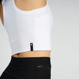 Bandit | Cadence™ Scoop Neck Race Crop - WHITE