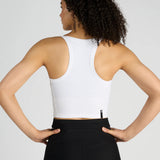 Bandit | Cadence™ Scoop Neck Race Crop - WHITE