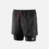 District Vision | Ripstop Layered Trail Shorts - Black