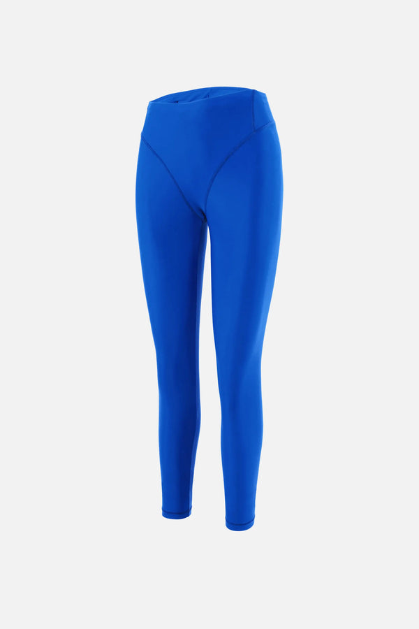 District Vision | Pocketed Long Tights - Surf Blue