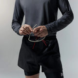 District Vision | Ripstop Layered Trail Shorts - Black