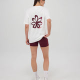 Bandit | "Painted Flower" Cotton Tee, Unisex - White