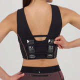 Bandit | Stamina™ Pop Stitch Volta Crop - Black with Mauve