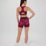 Bandit | Cadence™ Scoop Neck Run Bra - Fig with Berry Abstract Floral