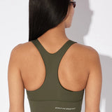 Circle | LEVEL UP RUNNING BRA - Moss