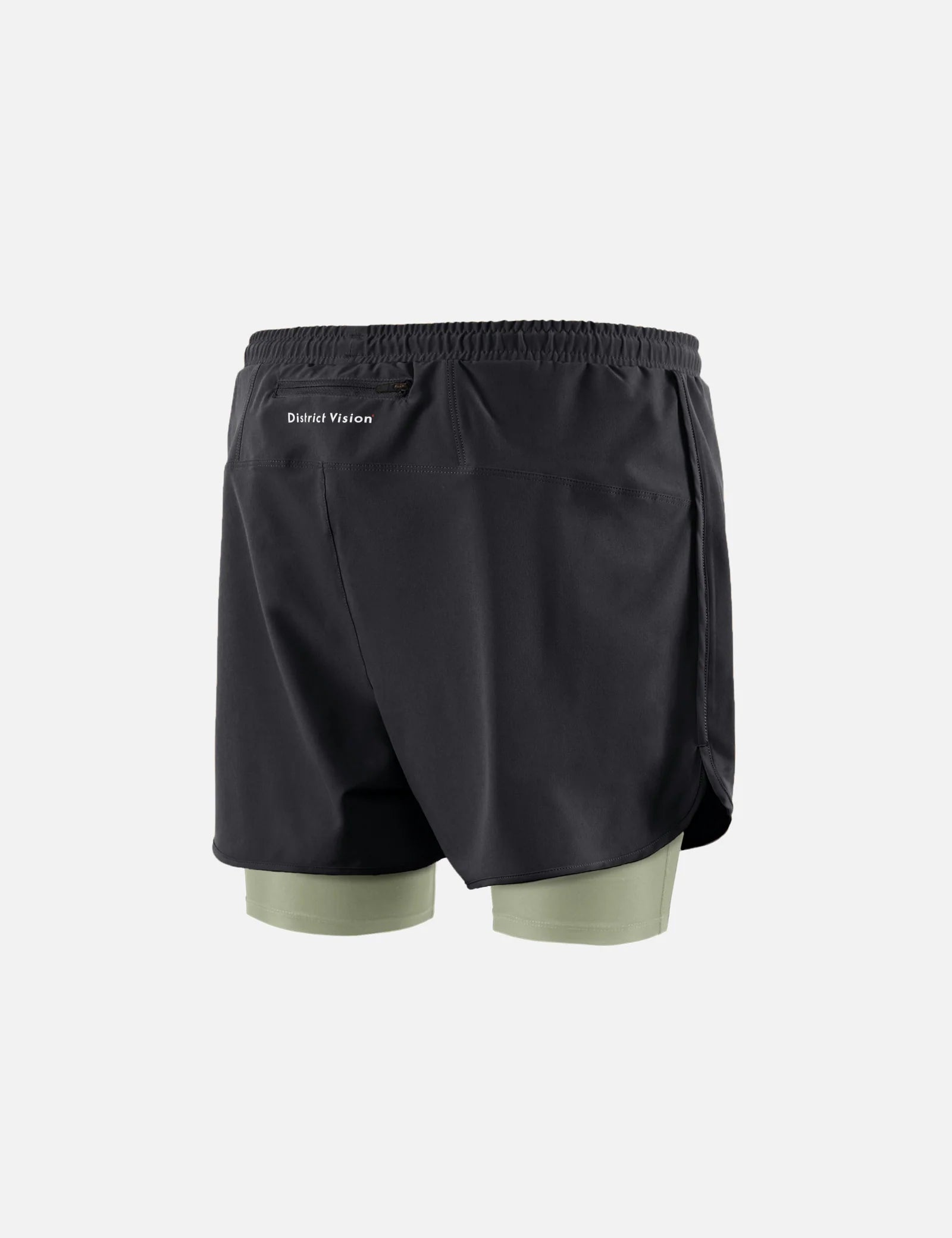 District Vision | กางเกงขาสั้น Ripstop Layered Trail - สีเขียวมะกอก 