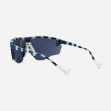 District Vision | Junya Racer Navy Mosaic D+ Silver Flash Mirror