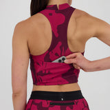 Bandit | Stamina™ Scoop Neck Race Crop - สีดำ 