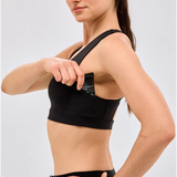 Bandit | Stamina™ Scoop Neck Race Crop - สีดำ 