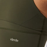 Circle | LEVEL UP RUNNING BRA - Moss