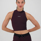 Bandit | Striped Cadence™ Vaso Race Crop - Black with Fig