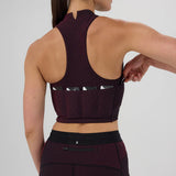 Bandit | Striped Cadence™ Vaso Race Crop - Black with Fig