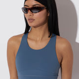 Circle | LEVEL UP RUNNING BRA - Storm Blue
