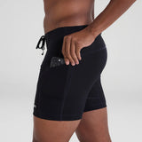 Bandit | Gridlock™ 7 Pocket Quarter Tights - Black