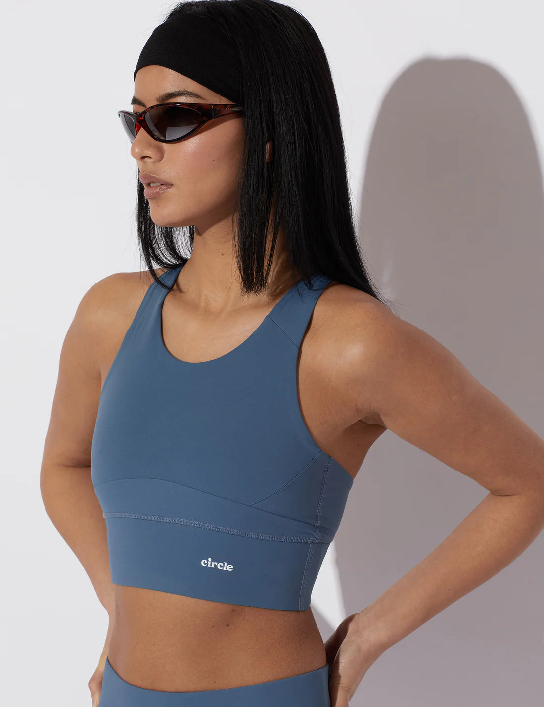 Circle | LEVEL UP RUNNING BRA - Storm Blue