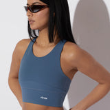 Circle | LEVEL UP RUNNING BRA - Storm Blue