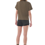 Satisfy | AuraLite™ Pleated T‑Shirt - Olive
