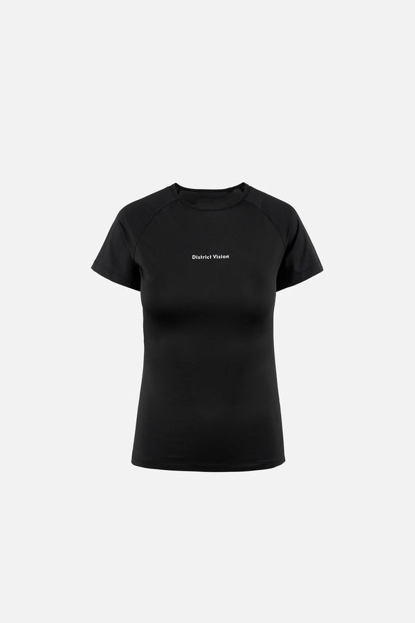 District Vision | Aloe Short Sleeve Fitted Tee - Black