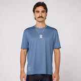 Bandit | Runner Grid Drift™ Performance Tee - STEEL BLUE