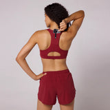 Bandit | Gridlock™ Scoop Neck Run Bra - CHERRY