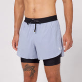 Bandit | Vento™ 4" 2-in-1 Short, Men's - SMOKEY BLUE/BLACK