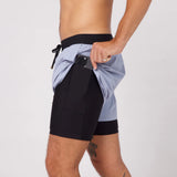 Bandit | Vento™ 4" 2-in-1 Short, Men's - SMOKEY BLUE/BLACK