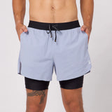 Bandit | Vento™ 4" 2-in-1 Short, Men's - SMOKEY BLUE/BLACK