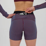 Bandit | Striped Cadence™ 5" Compression - Fig with Vintage Blue