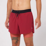 Bandit | Vento™ 4" 2-in-1 Short, Men's - CHERRY/SPICE