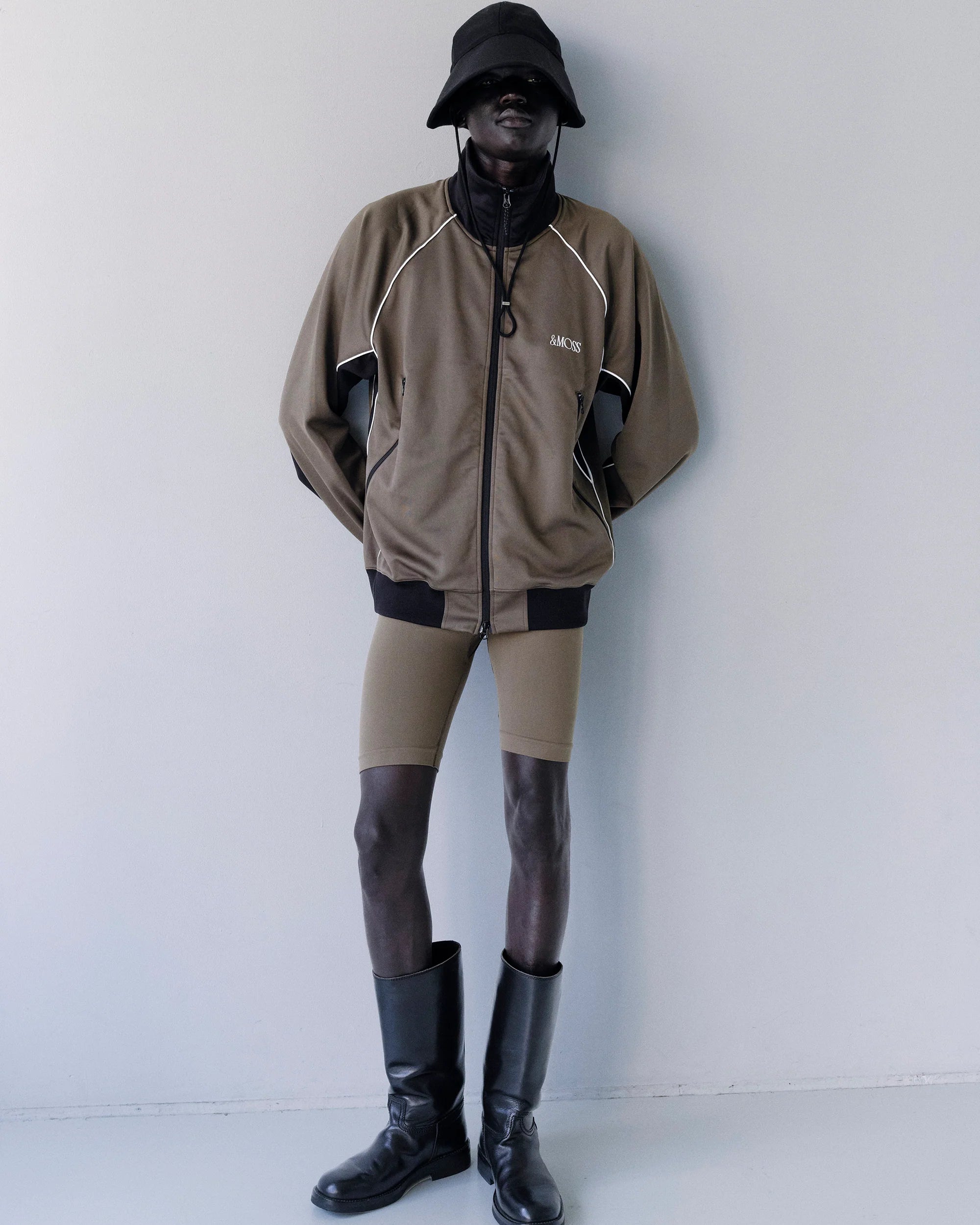 &Moss | SMOOTH TOUCH JERSEY TRACK JACKET - Moss