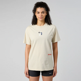 Bandit | ABSTRACT MULTI-RUNNER COTTON TEE, UNISEX - CHAMPAGNE