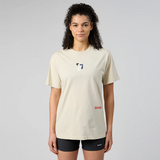 Bandit | Abstract Multi-Runner Cotton Tee, Unisex - Champagne