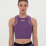 Bandit | Stamina™ Lyra Race Crop - Deep Peri Blue with Rust