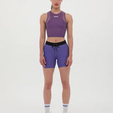 Bandit | Stamina™ Lyra Race Crop - Deep Peri Blue with Rust