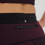 Bandit | Striped Cadence™ 5" Compression - Black with Fig