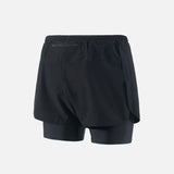 District Vision | 2-in-1 Trail Shorts - Black