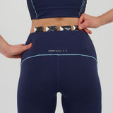 Bandit | Stamina™ Pop Stitch High Waist Leggings - Ny Navy with Vintage Blue