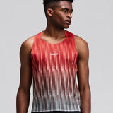 Bandit | Men's Shredder™ Shorty Race Singlet - Uneven Gradient - Poppy