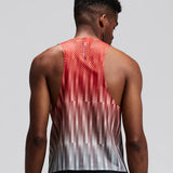 Bandit | Men's Shredder™ Shorty Race Singlet - Uneven Gradient - Poppy