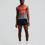Bandit | Men's Shredder™ Shorty Race Singlet - Uneven Gradient - Poppy