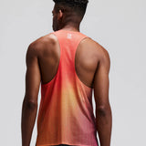 Bandit | Men's Shredder™ Race Singlet with Flopack™ - Linear Gradient - Poppy / Copal