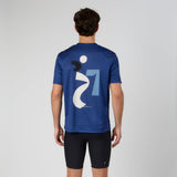 Bandit | Drift™ Abstract Runner Performance Tee - Space Blue