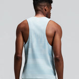 Bandit | Men's CoolGrid™ Training Singlet with Flopack™ - Growing Grid - Lagoon / Mist