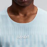 Bandit | Men's CoolGrid™ Training Singlet with Flopack™ - Growing Grid - Lagoon / Mist
